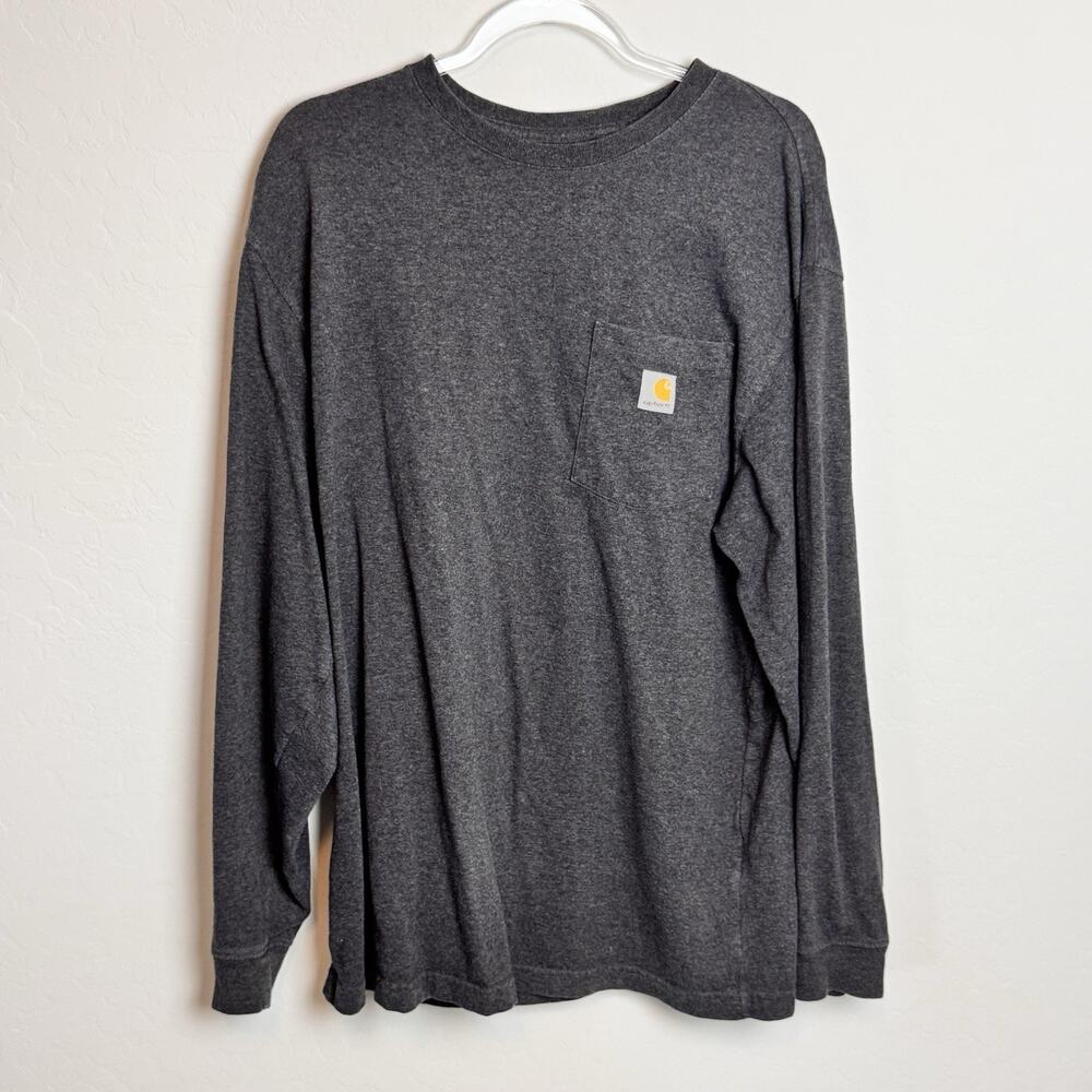 Carhartt Sweatshirt original Relaxed-Fit Men's Large/ Gray Midweight Crew-Neck